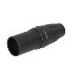 SCHM5-B XLR 5 Pin Male, H Series Stainless Steel with gold plated pins, Black Body