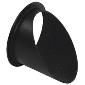 Half Top Hat Glare Shield Round for Performer Mini Profile - Black