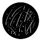 ROSCO:250-71053 -- 71053 Starry Breakup Steel Metal Gobo, Size: Specify