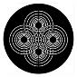 ROSCO:250-74006 -- 74006 Symmetric 6 Steel Metal Gobo, Size: Specify