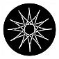 ROSCO:250-74017 -- 74017 Symmetric 17 Steel Metal Gobo, Size: Specify
