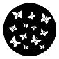 ROSCO:250-76508 -- 76508 Butterflies Steel Metal Gobo, Size: Specify