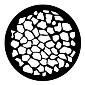 ROSCO:250-76610 -- 76610 Crazy Paving Steel Metal Gobo, Size: Specify