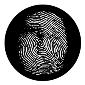 ROSCO:250-76614 -- 76614 Fingerprint Steel Metal Gobo, Size: Specify
