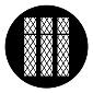 ROSCO:250-77124 -- 77124 Lattice Steel Metal Gobo, Size: Specify