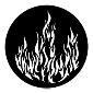 ROSCO:250-77175 -- 77175 Flames 1 Steel Metal Gobo, Size: Specify