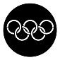 ROSCO:250-77437 -- 77437 Olympic Rings Steel Metal Gobo, Size: Specify