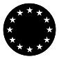 ROSCO:250-77438 -- 77438 European Stars Steel Metal Gobo, Size: Specify