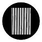 ROSCO:250-77620 -- 77620 Moire Lines Steel Metal Gobo, Size: Specify