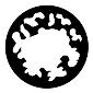 ROSCO:250-77737 -- 77737 Open Breakup Steel Metal Gobo By Kirk Bookman, Size: Specify