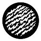 ROSCO:250-77745 -- 77745 Munn Slash Steel Metal Gobo By Thomas Munn, Size: Specify