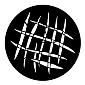 ROSCO:250-77753 -- 77753 Lashes Steel Metal Gobo By Robin Wagner, Size: Specify