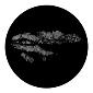 ROSCO:250-77829 -- 77829 Meshed Cirro-Stratus 3 Steel Metal Gobo, Size: Specify