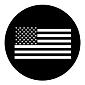 ROSCO:250-77870 -- 77870 Stars & Stripes (White) Steel Metal Gobo, Size: Specify