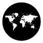 ROSCO:250-77878 -- 77878 The World Steel Metal Gobo, Size: Specify