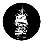 ROSCO:250-77945 -- 77945 Tall Medieval Ship Steel Metal Gobo, Size: Specify