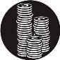 ROSCO:250-78780 -- 78780 Stacked Coins Steel Metal Gobo, Size: Specify