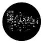 ROSCO:250-79023 -- 79023 City Lights 2 Steel Metal Gobo, Size: Specify