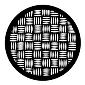 ROSCO:250-79035 -- 79035 Parquet Weave Steel Metal Gobo, Size: Specify