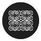 ROSCO:260-81142 -- 81142 Hexed Bw Glass Gobo, Size: Specify