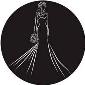 ROSCO:260-82837 -- 82837 Bride Silhouette W/Bouquet Bw Glass Gobo, Size: Specify