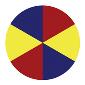 ROSCO:260-86662 -- 86662 Beachball Multi Color Glass Gobo By Mike Baldassari, Size: Specify