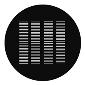 GAM:250-G204 -- G204 Shutters Steel Metal Gobo, Size: Specify