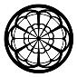 GAM:250-G206 -- G206 Tracery Window Steel Metal Gobo, Size: Specify