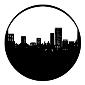 GAM:250-G211 -- G211 City Skyline Steel Metal Gobo, Size: Specify