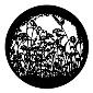 GAM:250-G252 -- G252 Wild Flowers Steel Metal Gobo, Size: Specify