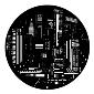 GAM:250-G261 -- G261 City Lights Steel Metal Gobo, Size: Specify