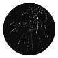 GAM:250-G287 -- G287 Fireworks B Steel Metal Gobo, Size: Specify