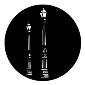 GAM:250-G324 -- G324 Street Lights Steel Metal Gobo, Size: Specify