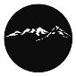 GAM:250-G380 -- G380 Mountain Peaks Steel Metal Gobo, Size: Specify