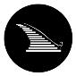 GAM:250-G561 -- G561 Curved Staircase Steel Metal Gobo, Size: Specify