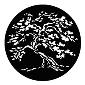 GAM:250-G584 -- G584 Twisted Tree Steel Metal Gobo, Size: Specify