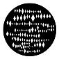 GAM:250-G593 -- G593 Diamonds Steel Metal Gobo, Size: Specify