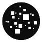 GAM:250-G598 -- G598 Small Squares Steel Metal Gobo, Size: Specify