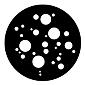 GAM:250-G599 -- G599 Small Dots Steel Metal Gobo, Size: Specify