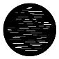 GAM:250-G623 -- G623 Broken Lines Steel Metal Gobo, Size: Specify