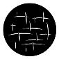 GAM:250-G624 -- G624 Basketweave 1 Steel Metal Gobo, Size: Specify