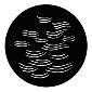 GAM:250-G633 -- G633 Wavy Breakup Steel Metal Gobo, Size: Specify