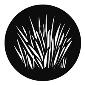 GAM:250-G672 -- G672 Mountain Shrub Steel Metal Gobo, Size: Specify
