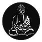 GAM:250-G716 -- G716 Buddha Steel Metal Gobo, Size: Specify