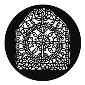 GAM:250-G717 -- G717 Lace Medallion Steel Metal Gobo, Size: Specify