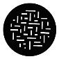 GAM:250-G735 -- G735 Random Rectangles Steel Metal Gobo, Size: Specify