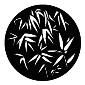 GAM:250-G788 -- G788 Large Bamboo Leaves Steel Metal Gobo, Size: Specify