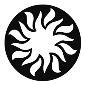 GAM:250-G836 -- G836 Pinwheel 5 Steel Metal Gobo, Size: Specify