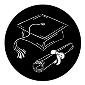 GAM:250-G899 -- G899 Graduation Steel Metal Gobo, Size: Specify