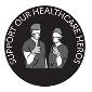 ROSCO:RHealth#19 -- RHealth #19 Support Our Healthcare Heroes BW Glass Gobo, Size: Specify